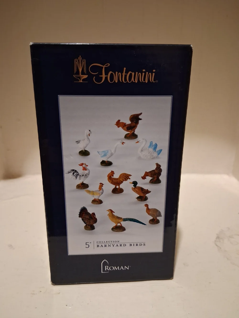 NIB Fontanini Barnyard Birds Set